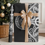 Kia Kaha Te Reo Maori New Zealand Wrapping Paper 50th Anniversary Ake Ake Ake - Aussie Hoodie
