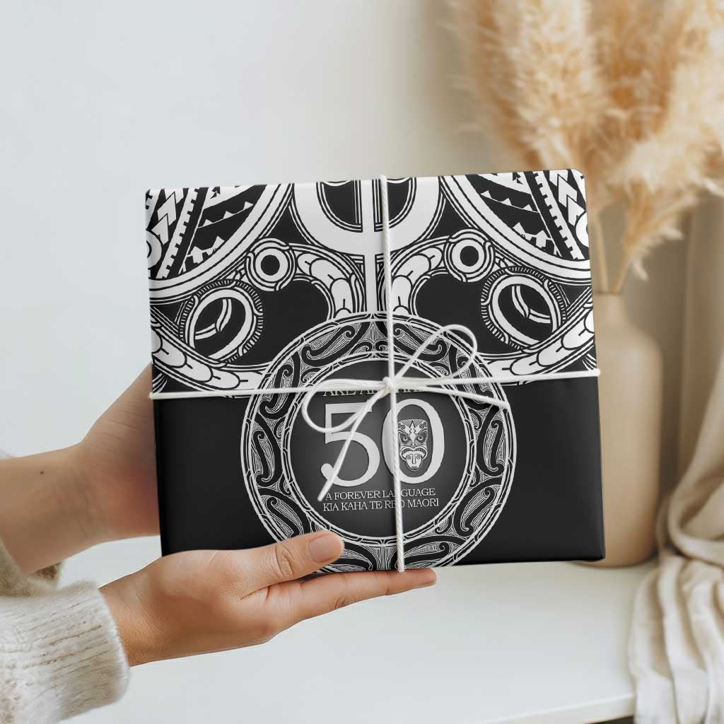 Kia Kaha Te Reo Maori New Zealand Wrapping Paper 50th Anniversary Ake Ake Ake - Aussie Hoodie