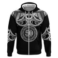 Kia Kaha Te Reo Maori New Zealand Zip Hoodie 50th Anniversary Ake Ake Ake - Aussie Hoodie