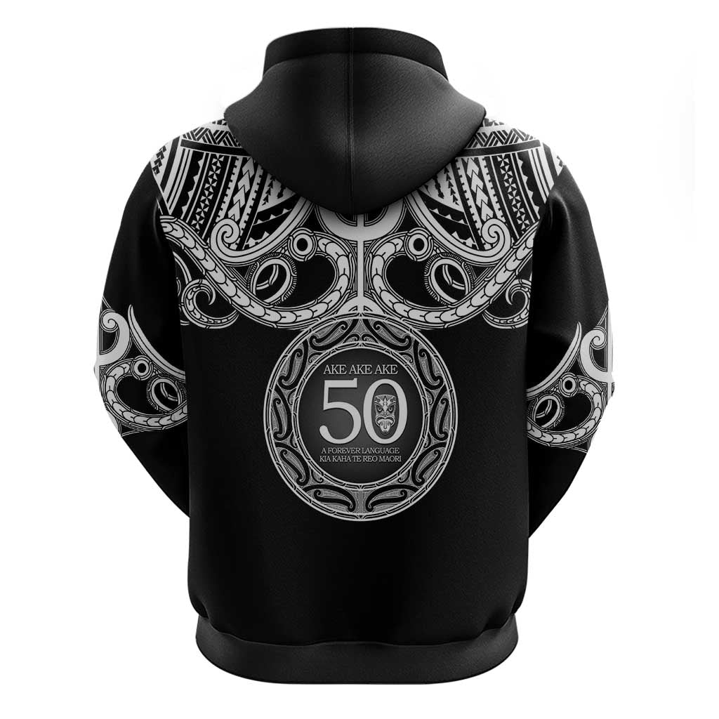 Kia Kaha Te Reo Maori New Zealand Zip Hoodie 50th Anniversary Ake Ake Ake - Aussie Hoodie