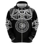 Kia Kaha Te Reo Maori New Zealand Zip Hoodie 50th Anniversary Ake Ake Ake - Aussie Hoodie