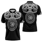 Kia Kaha Te Reo Maori New Zealand Zipper Polo Shirt 50th Anniversary Ake Ake Ake - Aussie Hoodie