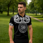 Kia Kaha Te Reo Maori New Zealand Zipper Polo Shirt 50th Anniversary Ake Ake Ake - Aussie Hoodie