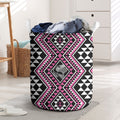 New Zealand Mawhero Taniko Motifs Laundry Basket Maori Poi Dance Costume Inspired