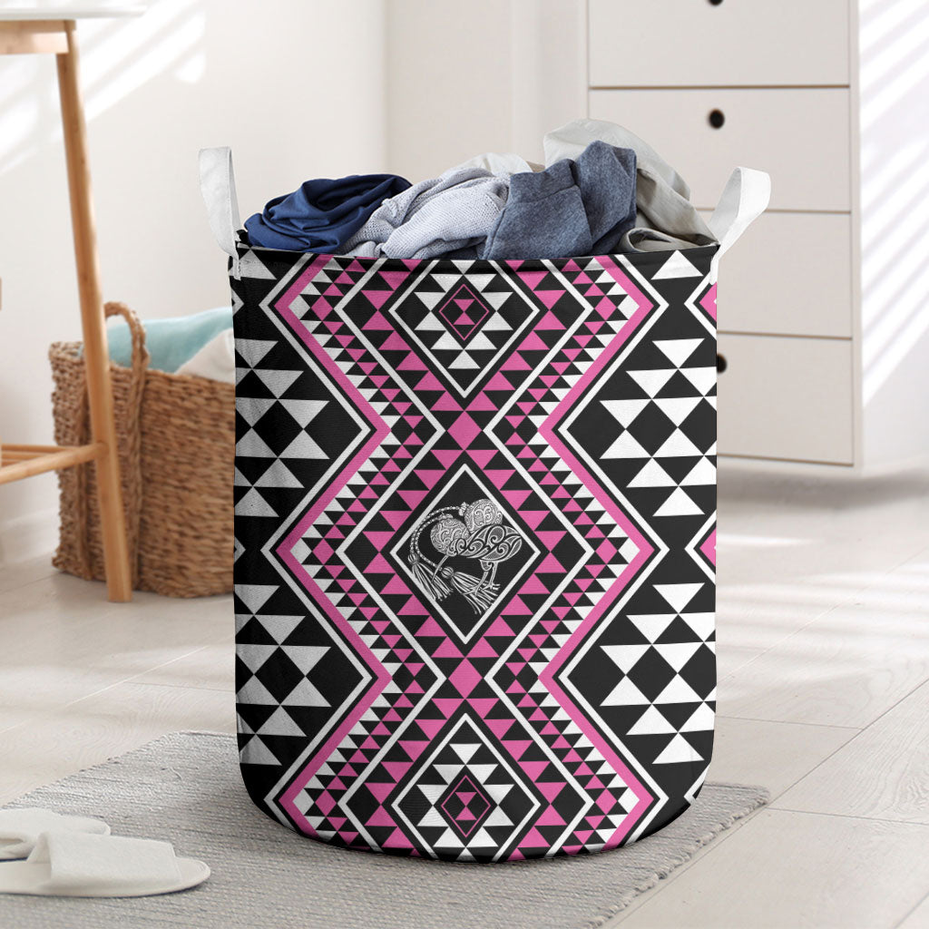 New Zealand Mawhero Taniko Motifs Laundry Basket Maori Poi Dance Costume Inspired