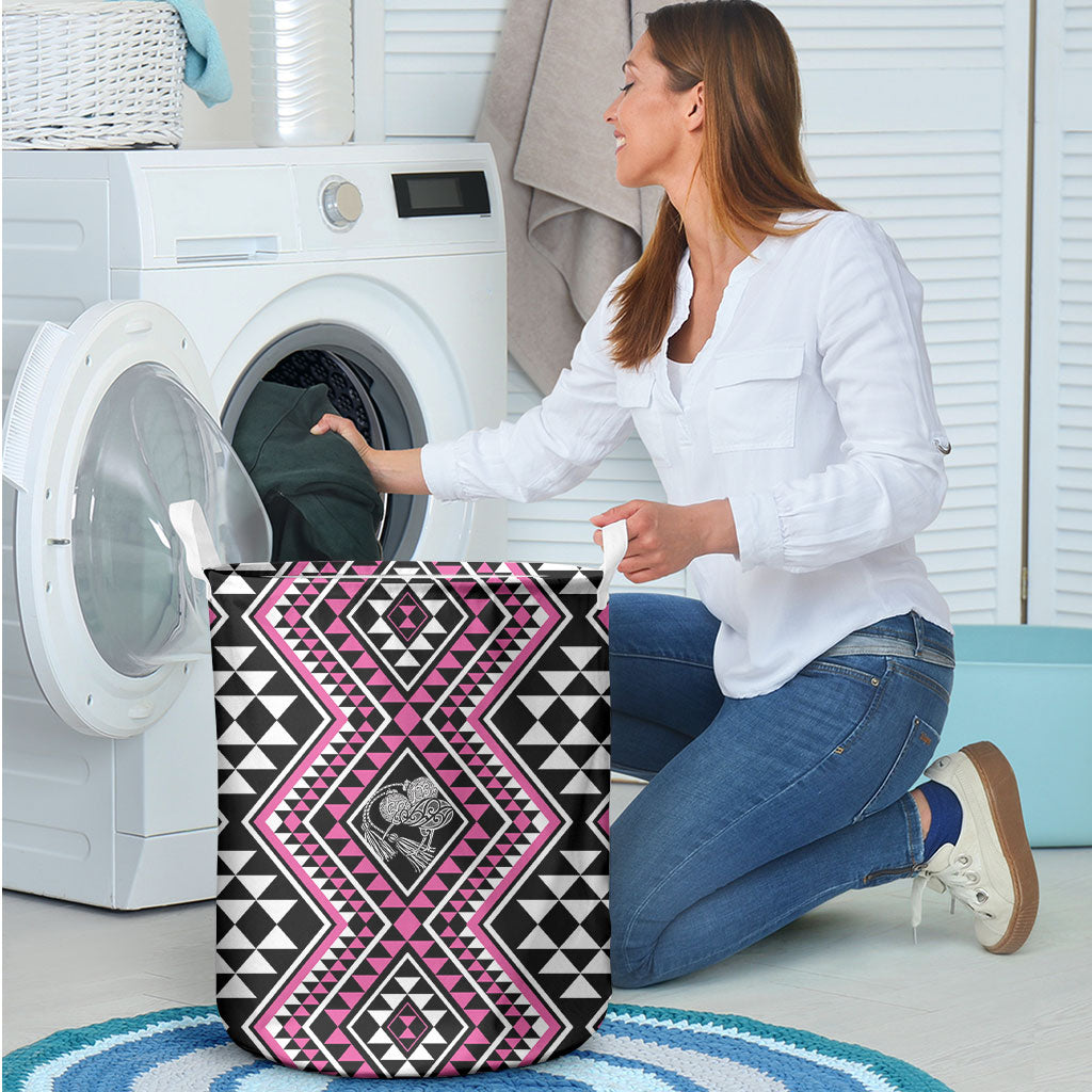 New Zealand Mawhero Taniko Motifs Laundry Basket Maori Poi Dance Costume Inspired