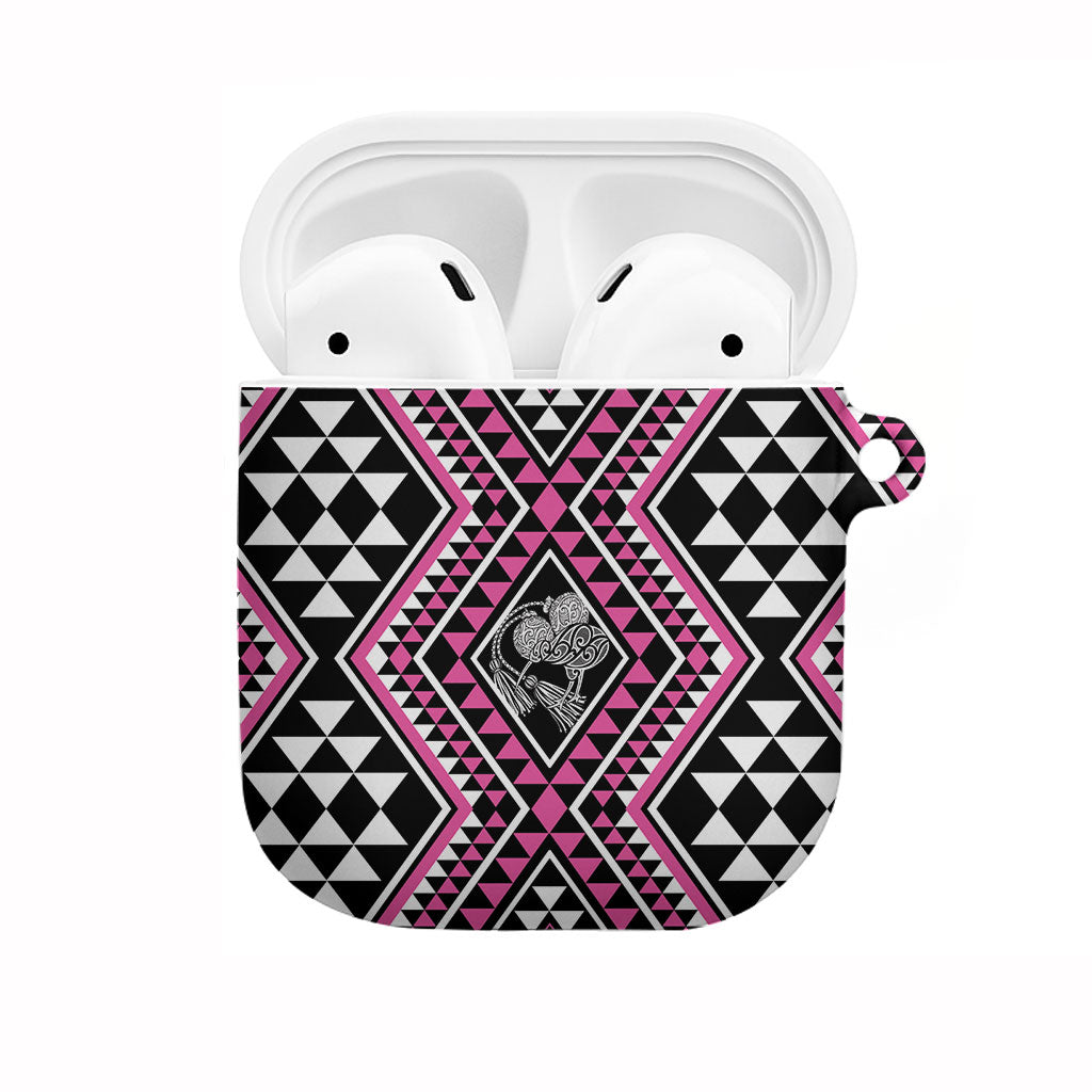 New Zealand Mawhero Taniko Motifs AirPods Case Maori Poi Dance Costume Inspired