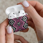 New Zealand Mawhero Taniko Motifs AirPods Case Maori Poi Dance Costume Inspired