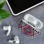 New Zealand Mawhero Taniko Motifs AirPods Case Maori Poi Dance Costume Inspired