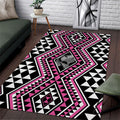 New Zealand Mawhero Taniko Motifs Area Rug Maori Poi Dance Costume Inspired