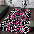 New Zealand Mawhero Taniko Motifs Area Rug Maori Poi Dance Costume Inspired