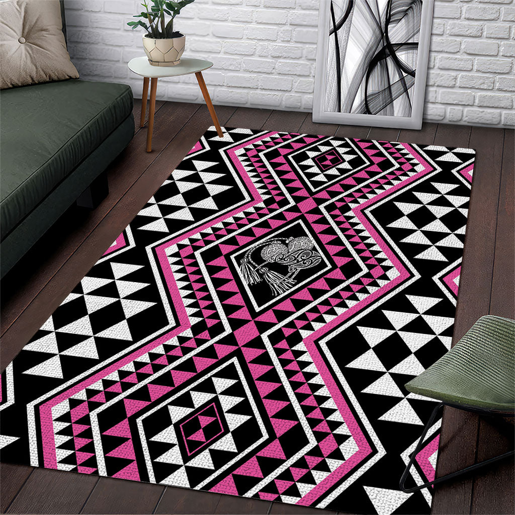 New Zealand Mawhero Taniko Motifs Area Rug Maori Poi Dance Costume Inspired