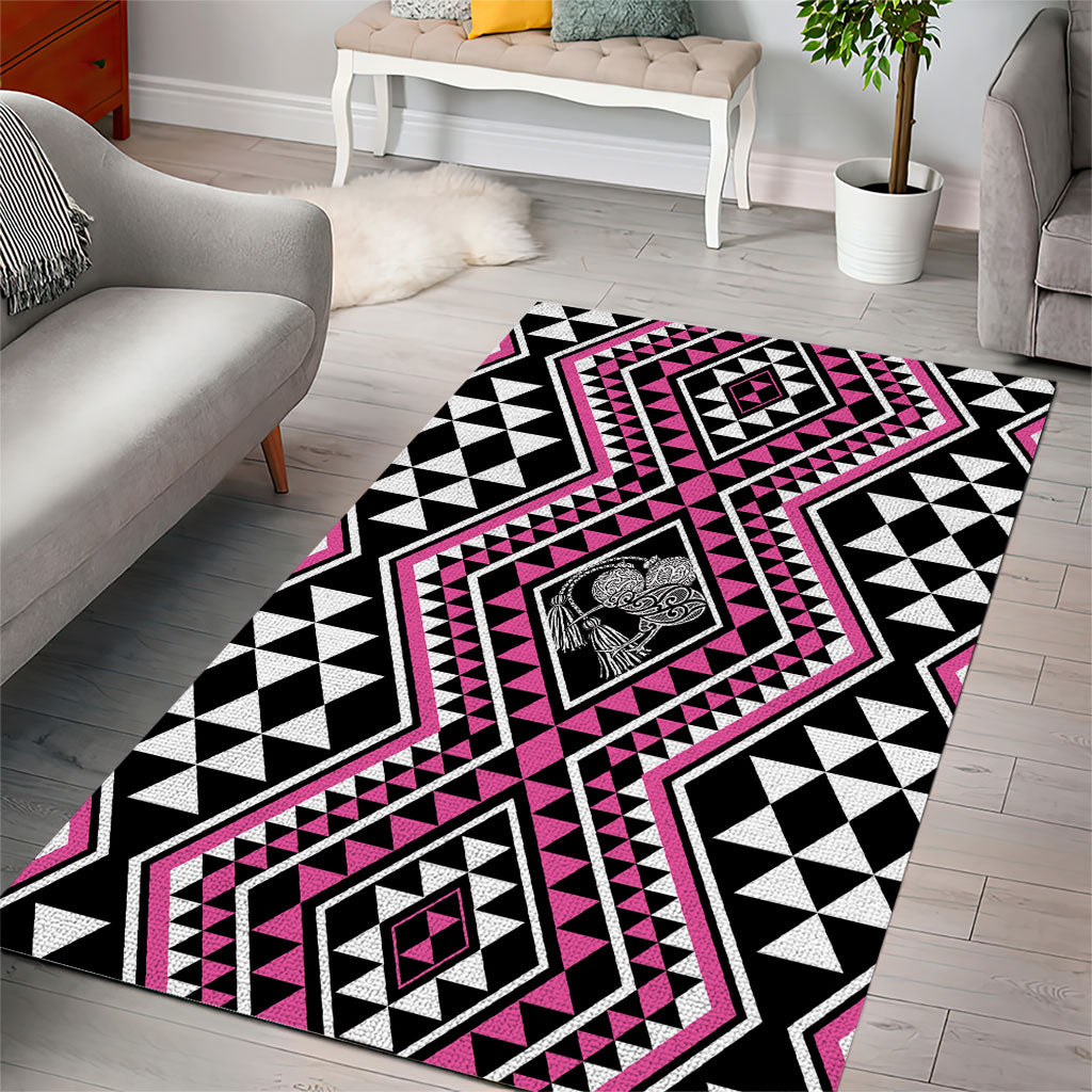 New Zealand Mawhero Taniko Motifs Area Rug Maori Poi Dance Costume Inspired
