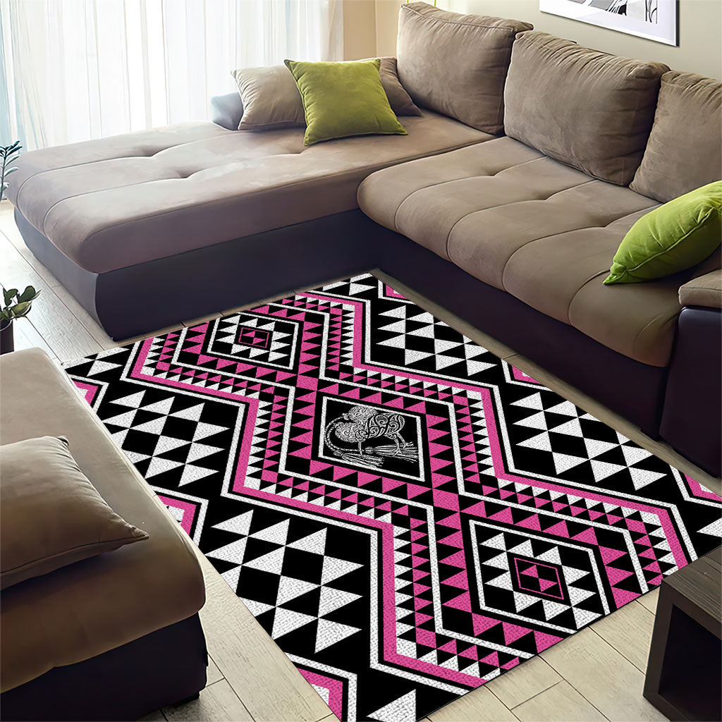 New Zealand Mawhero Taniko Motifs Area Rug Maori Poi Dance Costume Inspired