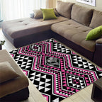 New Zealand Mawhero Taniko Motifs Area Rug Maori Poi Dance Costume Inspired