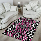 New Zealand Mawhero Taniko Motifs Area Rug Maori Poi Dance Costume Inspired