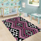 New Zealand Mawhero Taniko Motifs Area Rug Maori Poi Dance Costume Inspired