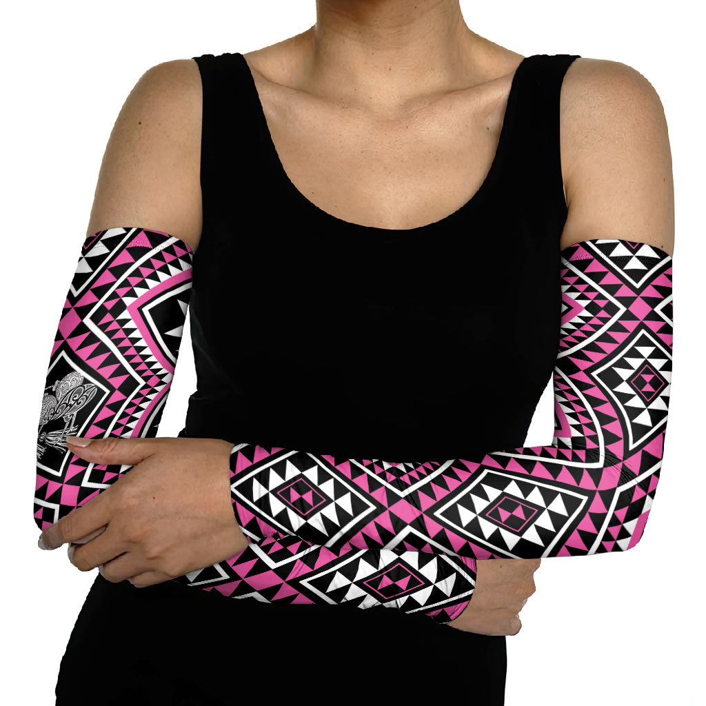 New Zealand Mawhero Taniko Motifs Arm Sleeves Maori Poi Dance Costume Inspired