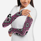 New Zealand Mawhero Taniko Motifs Arm Sleeves Maori Poi Dance Costume Inspired