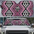 New Zealand Mawhero Taniko Motifs Auto Sun Shade Maori Poi Dance Costume Inspired