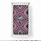 New Zealand Mawhero Taniko Motifs Baby Bed Cover Maori Poi Dance Costume Inspired