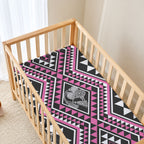 New Zealand Mawhero Taniko Motifs Baby Bed Cover Maori Poi Dance Costume Inspired