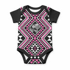 New Zealand Mawhero Taniko Motifs Baby Onesie Maori Poi Dance Costume Inspired