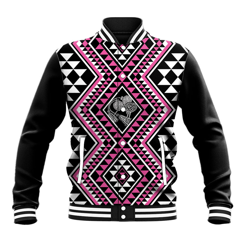 New Zealand Mawhero Taniko Motifs Baseball Jacket Maori Poi Dance Costume Inspired