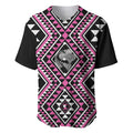 New Zealand Mawhero Taniko Motifs Baseball Jersey Maori Poi Dance Costume Inspired