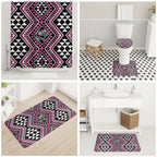 New Zealand Mawhero Taniko Motifs Bathroom Set Maori Poi Dance Costume Inspired