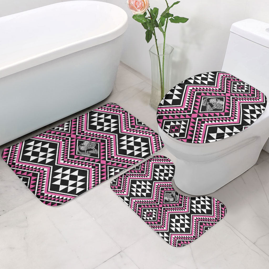 New Zealand Mawhero Taniko Motifs Bathroom Set Maori Poi Dance Costume Inspired