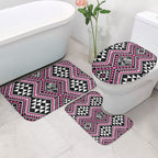 New Zealand Mawhero Taniko Motifs Bathroom Set Maori Poi Dance Costume Inspired
