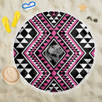 New Zealand Mawhero Taniko Motifs Beach Blanket Maori Poi Dance Costume Inspired