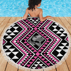 New Zealand Mawhero Taniko Motifs Beach Blanket Maori Poi Dance Costume Inspired