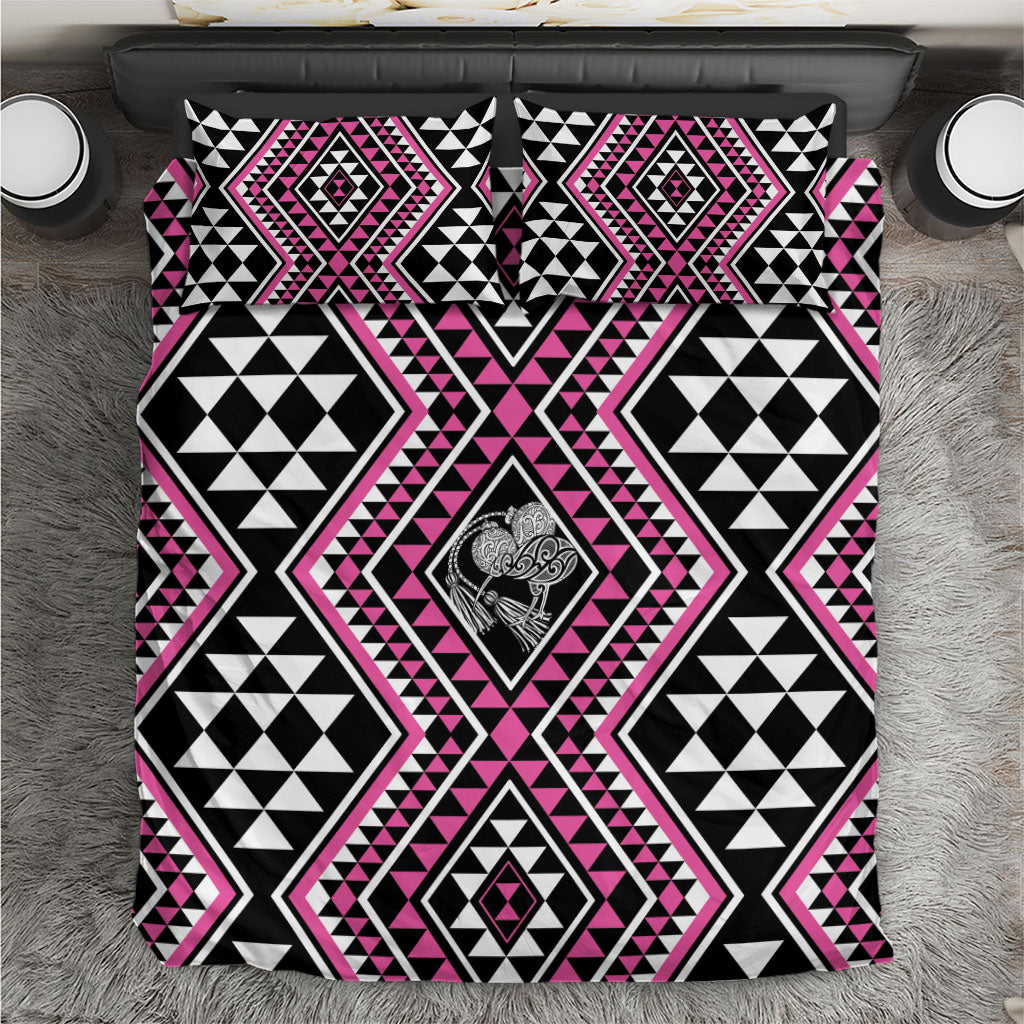 New Zealand Mawhero Taniko Motifs Bedding Set Maori Poi Dance Costume Inspired