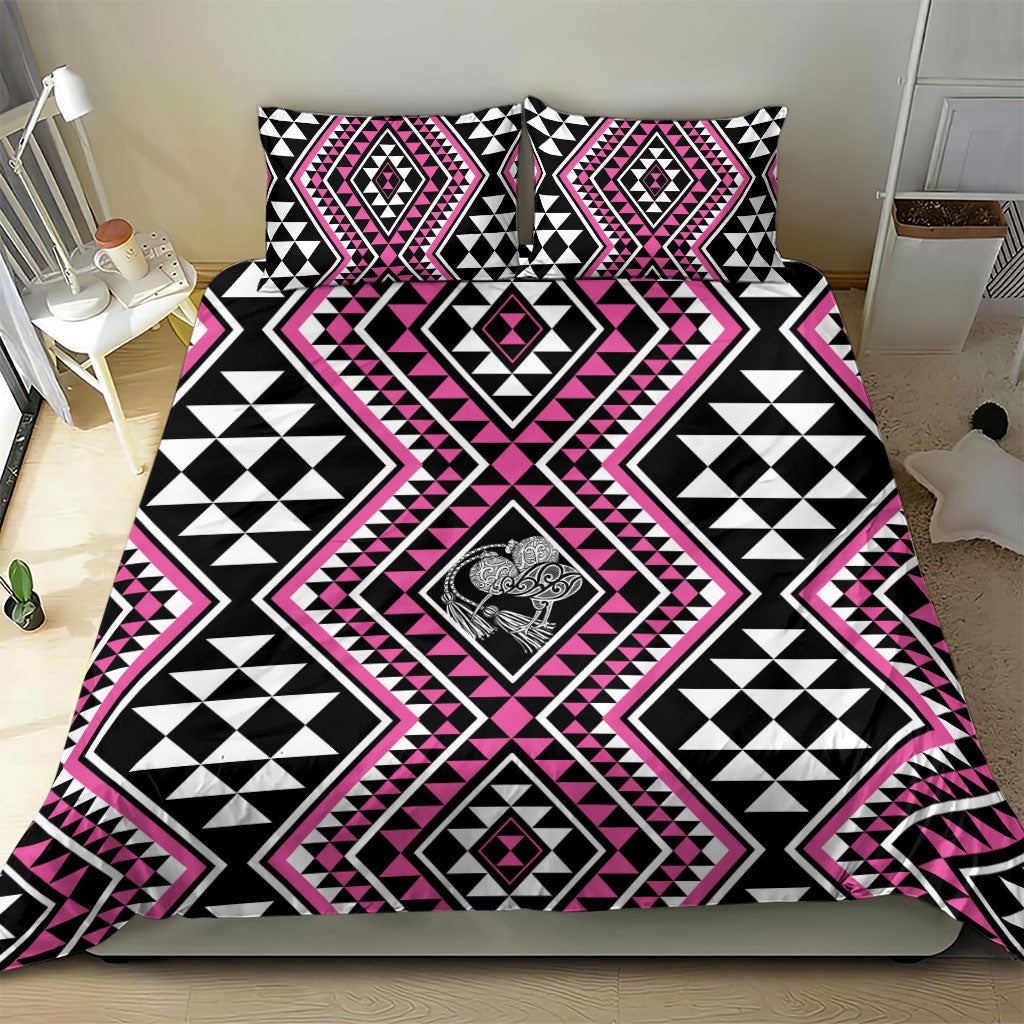 New Zealand Mawhero Taniko Motifs Bedding Set Maori Poi Dance Costume Inspired