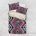 New Zealand Mawhero Taniko Motifs Bedding Set Maori Poi Dance Costume Inspired