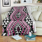 New Zealand Mawhero Taniko Motifs Blanket Maori Poi Dance Costume Inspired