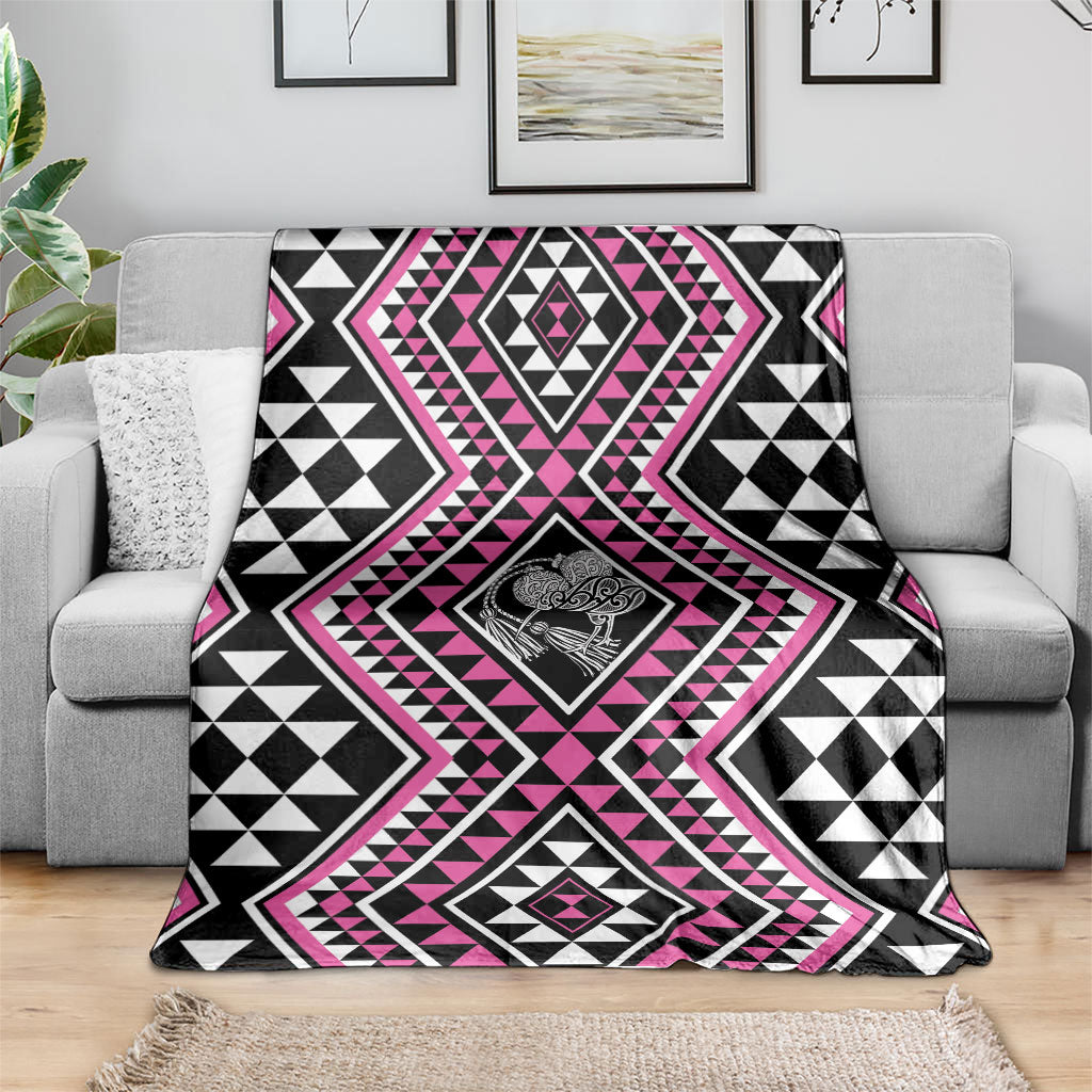 New Zealand Mawhero Taniko Motifs Blanket Maori Poi Dance Costume Inspired