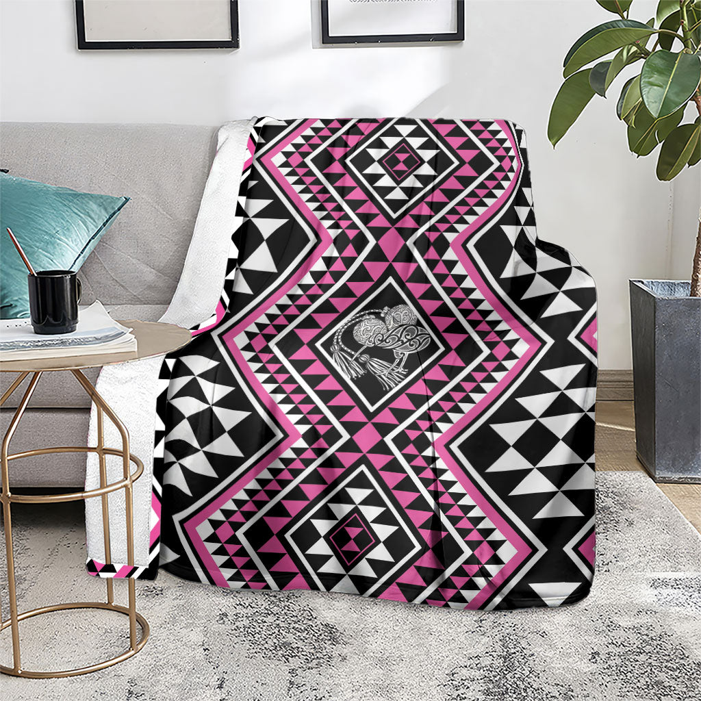 New Zealand Mawhero Taniko Motifs Blanket Maori Poi Dance Costume Inspired