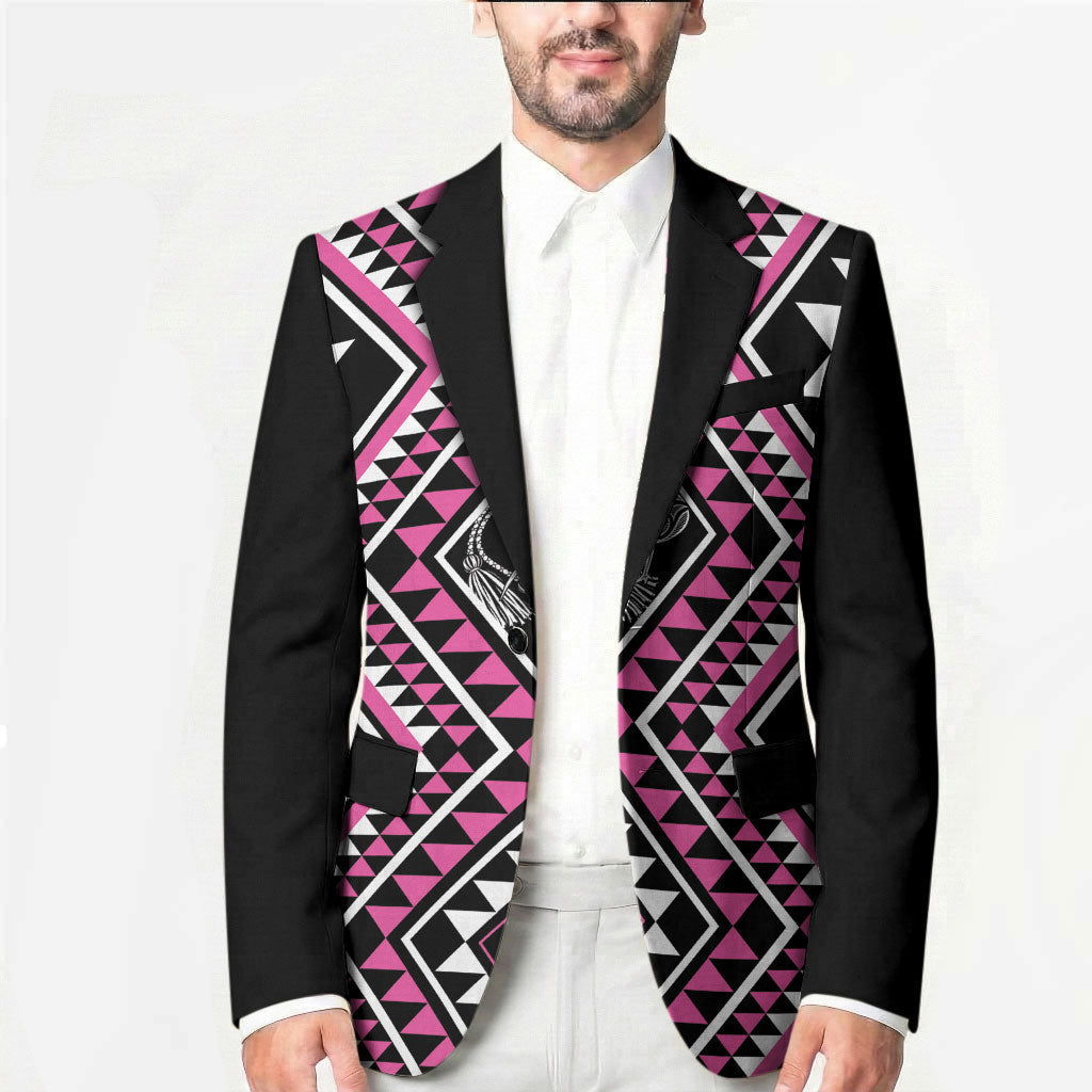 New Zealand Mawhero Taniko Motifs Blazer Maori Poi Dance Costume Inspired