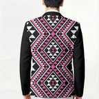 New Zealand Mawhero Taniko Motifs Blazer Maori Poi Dance Costume Inspired