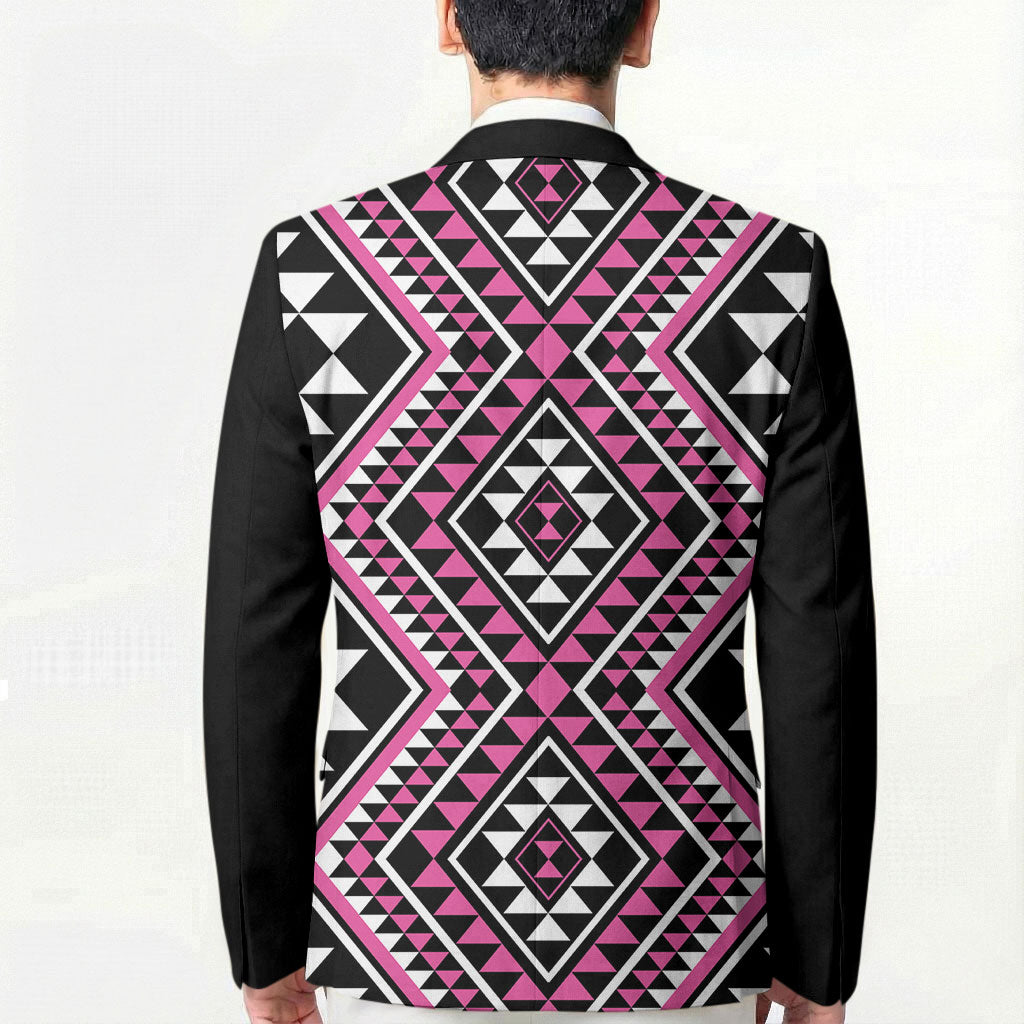 New Zealand Mawhero Taniko Motifs Blazer Maori Poi Dance Costume Inspired