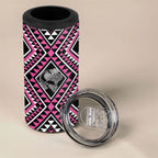 New Zealand Mawhero Taniko Motifs 4 in 1 Can Cooler Tumbler Maori Poi Dance Costume Inspired