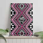 New Zealand Mawhero Taniko Motifs Canvas Wall Art Maori Poi Dance Costume Inspired