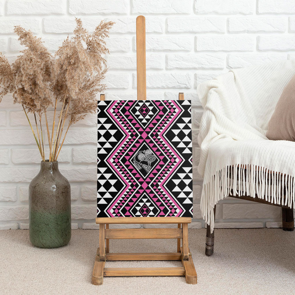 New Zealand Mawhero Taniko Motifs Canvas Wall Art Maori Poi Dance Costume Inspired