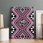 New Zealand Mawhero Taniko Motifs Canvas Wall Art Maori Poi Dance Costume Inspired