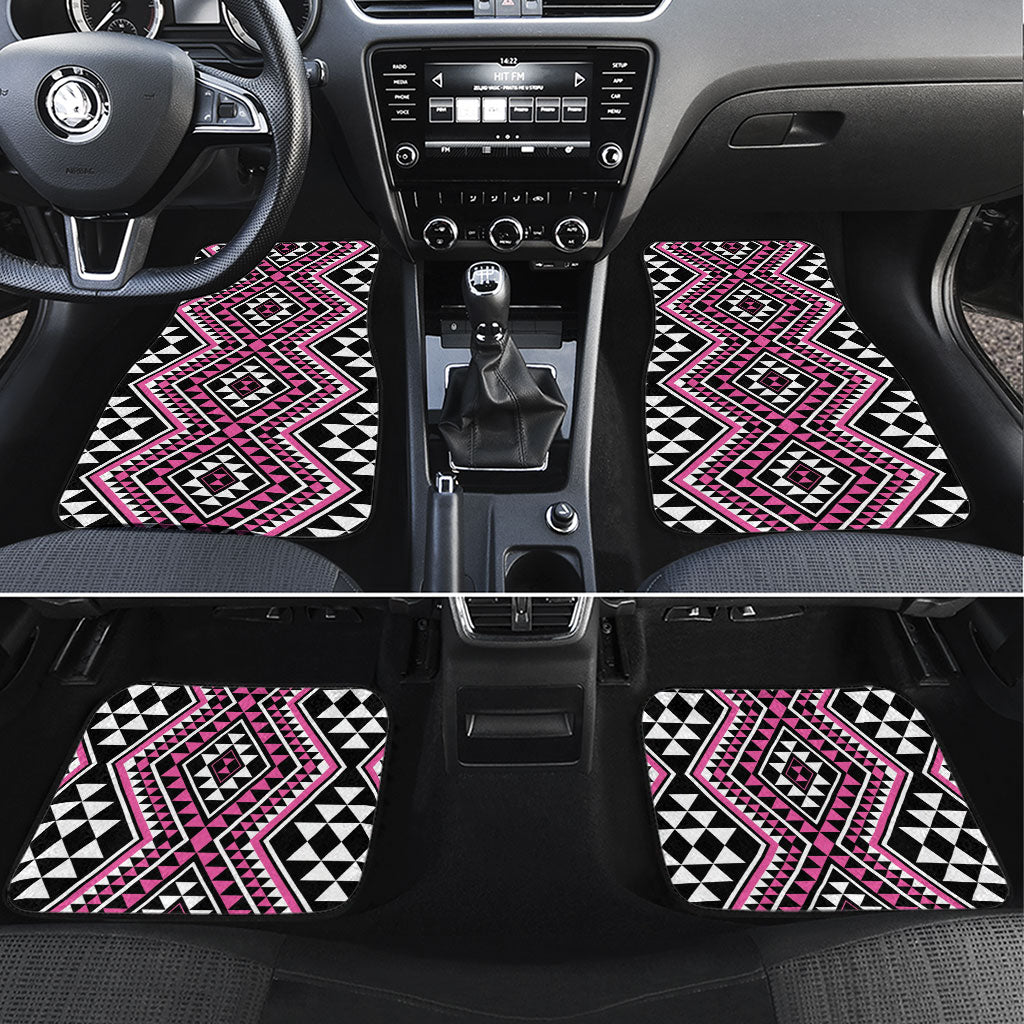 New Zealand Mawhero Taniko Motifs Car Mats Maori Poi Dance Costume Inspired