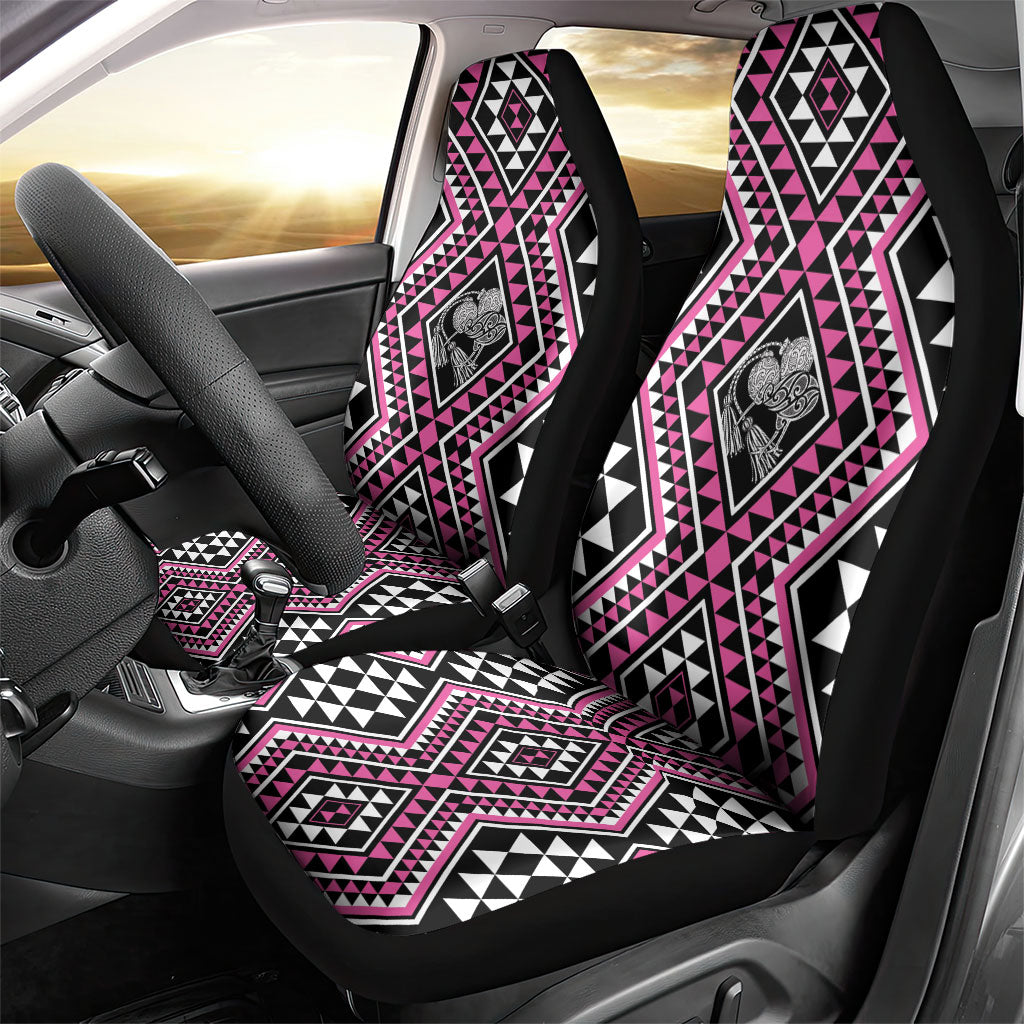 New Zealand Mawhero Taniko Motifs Car Seat Cover Maori Poi Dance Costume Inspired