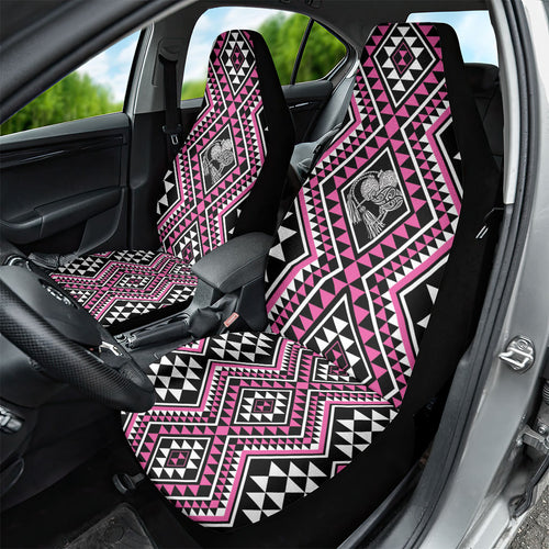 New Zealand Mawhero Taniko Motifs Car Seat Cover Maori Poi Dance Costume Inspired